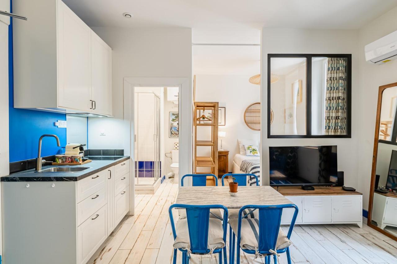 מרסיי Studio Bleu 29M2, 120M Vieux-Port , Clim ,Wifi, Acces Autonome Avec Code מראה חיצוני תמונה